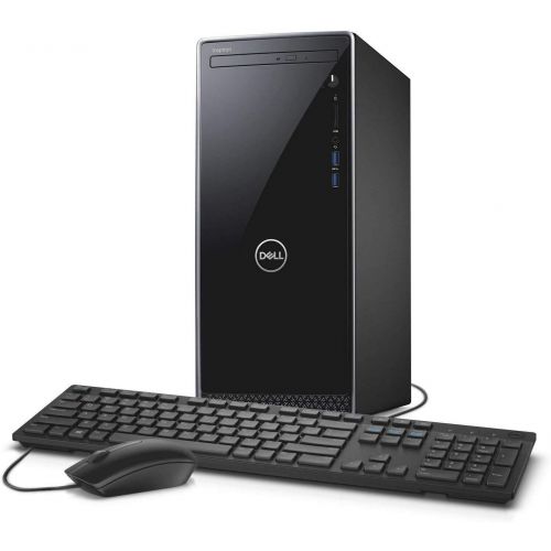 델 2019 Dell Inspiron Desktop Computer 9th Gen Intel Hexa Core i5 9400 up to 4.1GHz 8GB DDR4 RAM, 1TB 7200RPM HDD + 512GB SSD DVDRW WiFi Bluetooth USB 3.1 HDMI Keyboard & Mous