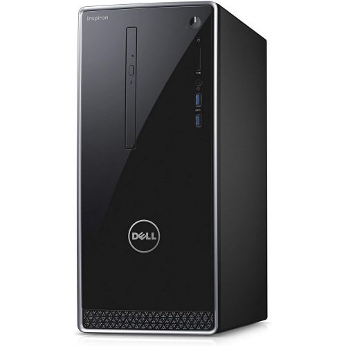 델 Dell Inspiron Flagship Premium Desktop PC, Intel Core i5 7400 Quad Core, 3GHz, 16GB RAM, 256GB SSD, DVD, WiFi Bluetooth HDMI VGA, Windows 10 Pro