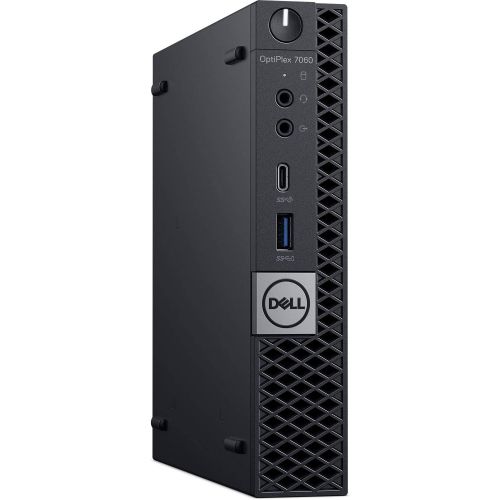 델 Dell OptiPlex 7060 Micro Form Factor (MFF) Micro Tower Business Desktop PC, Intel i7 8700T, Crucial 16GB 2666Mhz RAM, Intel PCIe Nvme 1TB SSD, Display Port, Wireless LAN, Ethernet,