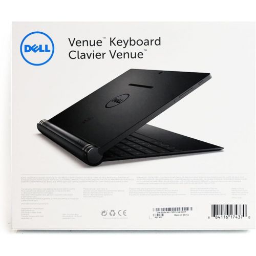 델 New G5VXX Dell Venue 10 7000 Series 10 Inch Tablet Bluetooth BT Pairing Keyboard US International Clavier Backlit w/Touchpad 7040 Device Docking Connectors T13G001 Android Wireless