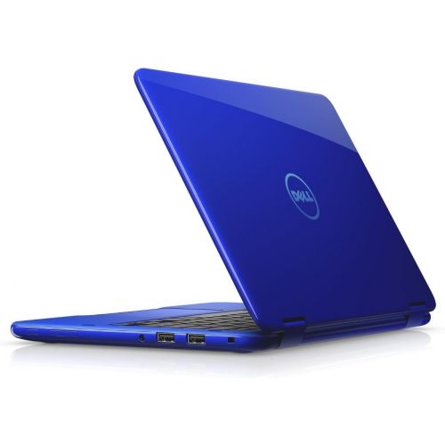 델 Dell Inspiron 11.6 HD Anti glare Touchscreen Signature Edition 2 in 1 Laptop, Intel Celeron Dual Core Processor up to 2.48 GHz, 4GB RAM, 32GB SSD, Webcam, Bluetooth, Windows 10, Bl