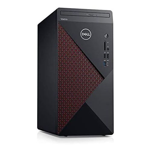 델 Newest Dell Vostro 5000 Series 5890 Business Desktop, 10th Gen Intel Core i7 10700 8 Core Processor, 32GB RAM, 1TB SSD + 2TB HDD, DVD, HDMI, DisplayPort, WiFi, Windows 10 Pro