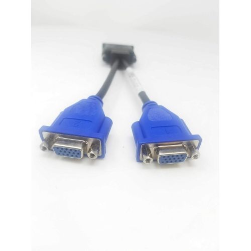 델 Dell DMS 59 to VGA Splitter For Dual Monitor Setups or as a VGA Adapter Y Cable Cord