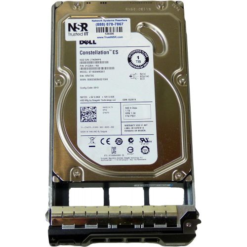 델 Dell Computers Dell Compatible 1TB 7.2K 6Gb/s 3.5 SAS HD Mfg # 740YX (Comes with Drive and Tray)