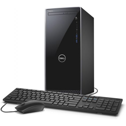 델 Dell Inspiron i3670 Desktop 8th Gen Intel Core i7 8700 6 Core up to 4.60 GHz, 16GB DDR4 Memory, 2TB SATA Hard Drive, 2GB Nvidia GeForce GT 1030, DVD Burner, Windows 10 Pro