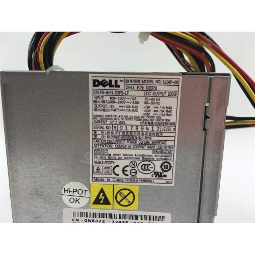 델 Dell 230 Watt Power Supply for Optiplex GX520 SFF, DT MT [N8372].