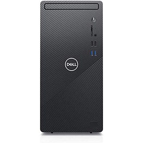 델 2021 Dell Inspiron Desktop Computer, 10th Gen Intel Core i3 10100, 4GB DDR4 RAM, 1TB HDD, Intel UHD Graphics 630, Keyboard, Mouse, HDMI, VGA, Windows 10, Black