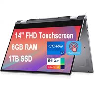 Dell Inspiron 14 5000 5406 2 in 1 Laptop 14 FHD Touchscreen 11th Gen Intel Quad Core i7 1165G7 8GB RAM 1TB SSD Iris Xe Graphics Fingerprint Reader Backlit Keyboard USB C MaxxAudio