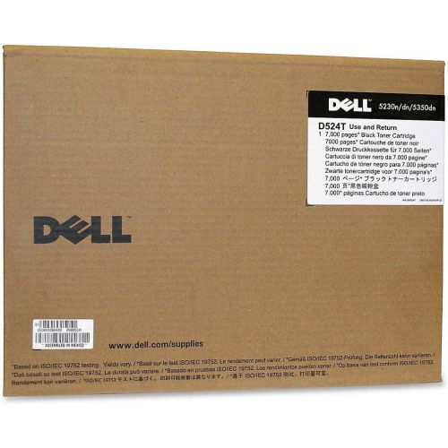 델 Dell D524T Black Toner Cartridge for 5230, 5350 Laser Pritners,6 X 12 X 16