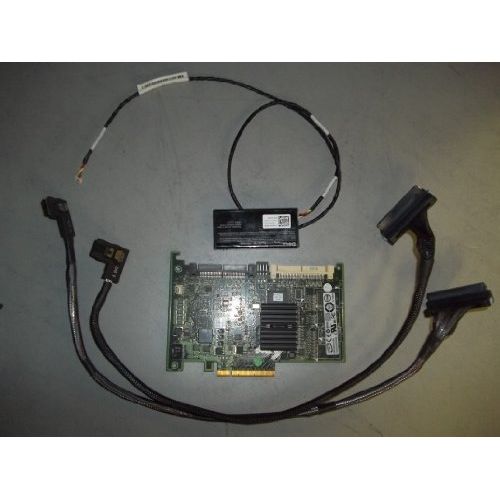 델 Dell Poweredge R710 PERC 6i 6/I SAS RAID Controller w/ BBU, 2x TK035 ___ T954J