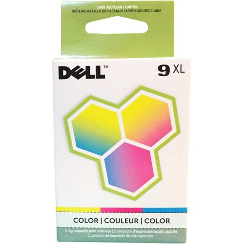 델 Dell MK993, 310 8387, 330 0972 (Series 9) Color High Capacity OEM Genuine Inkjet/Ink Cartridge Retail