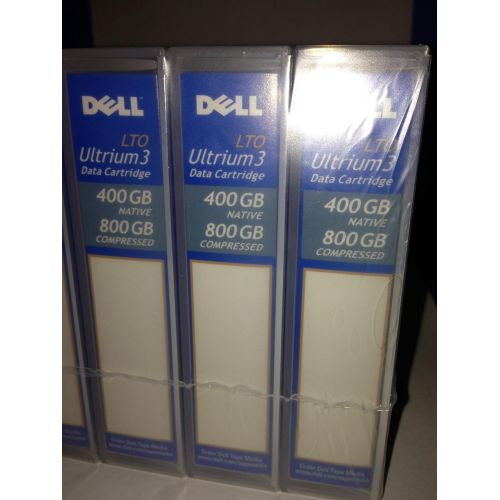 델 Dell Computer Corp. 5 Pack 5 Lot Genuine OEM RC922 Dell LTO Ultrium 3 400GB (Native)/ 800GB (Compressed) WORM Write Once Read Many Blank Data Media Magnetic Tape Cartridge Dell Part Number: 0HC593