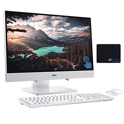 델 Dell Inspiron 22 All in One Desktop 21.5 FHD IPS Touch Display, Intel i3 8145U, 16GB Memory, 1TB PCIe Solid State Drive, Online Class Ready, Webcam, WiFi, KKE Mousepad, Wireless Ke