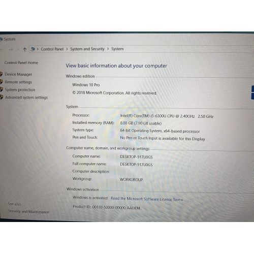 델 Dell Latitude E5570 Intel Core i5 6300U X2 2.4GHz 8GB 256GB SSD 15.6 Win10,Black