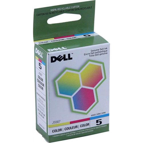 델 Dell Series 5 Color Ink Cartridge Tricolor (Cyan/Magenta/Yellow) J5567 by Dell
