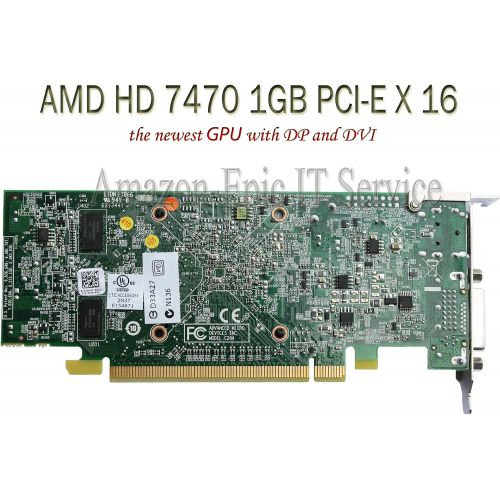 델 Dell Epic IT Service AMD Radeon HD 7470 1GB 1024MB Low Profile Video Card with Display Port and DVI for SFF / Slim Desktop Computer