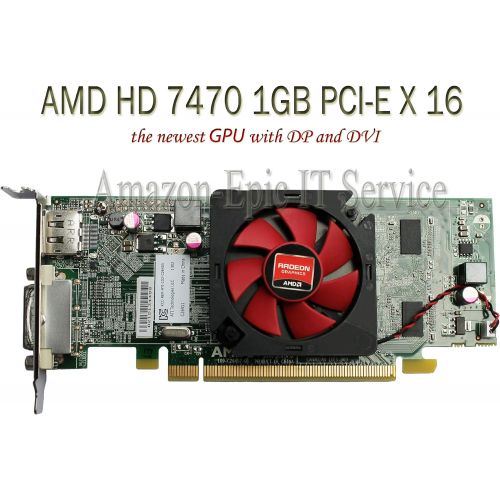 델 Dell Epic IT Service AMD Radeon HD 7470 1GB 1024MB Low Profile Video Card with Display Port and DVI for SFF / Slim Desktop Computer