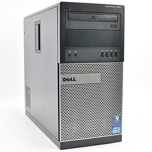 델 Dell OptiPlex 990 MT Desktop PC, Intel Core i5 2400 3.1GHz (3.4GHz Turbo), 8GB DDR3, DVDRW, 320GB HD, Intel HD Graphics, Windows 10