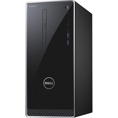 델 Dell Inspiron 3650 High Performace Desktop Tower (Intel Core i3 6100 Processor 3.70 GHz, 8GB DDR3L RAM, 1TB 7200RPM HDD, DVD, Wifi, Bluetooth, HDMI, VGA, Windows10) Wave MaxxAudi