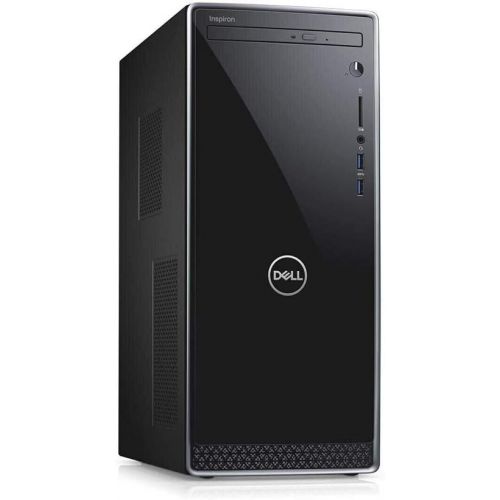 델 2021 Dell Inspiron 3671 Desktop Computer, 9th Gen Intel Core i7 9700, 16GB DDR4 RAM, 1TB HDD+ 256GB SSD, Intel UHD Graphics 630, HDMI, VGA, Windows 10, Black