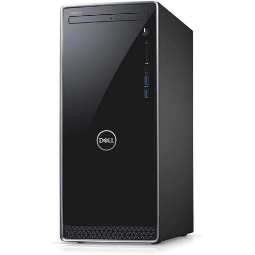 델 2021 Dell Inspiron 3671 Desktop Computer, 9th Gen Intel Core i7 9700, 16GB DDR4 RAM, 1TB HDD+ 256GB SSD, Intel UHD Graphics 630, HDMI, VGA, Windows 10, Black