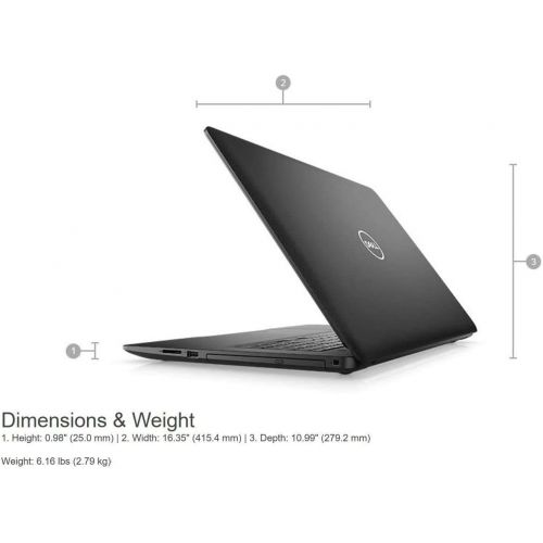 델 Dell Inspiron 3793 Premium 17.3 FHD 1080P Non Touch Laptop Computer Intel 10th Gen Quad Core i5 1035G1 up to 3.6GHz 16GB RAM 512GB PCIe SSD Webcam DVD RW HDMI WiFi Windows 10 Home,