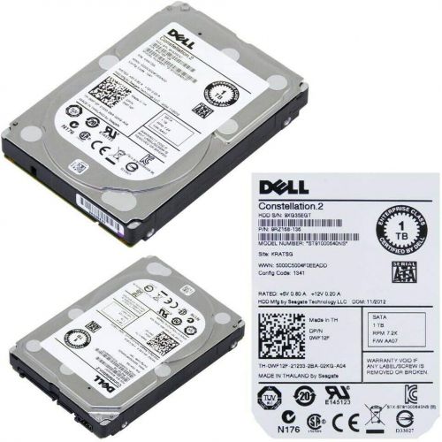 델 Dell WF12F 1tb 7.2k 2.5 Sata 6gbps Hard Drive Module w/ R Series tray