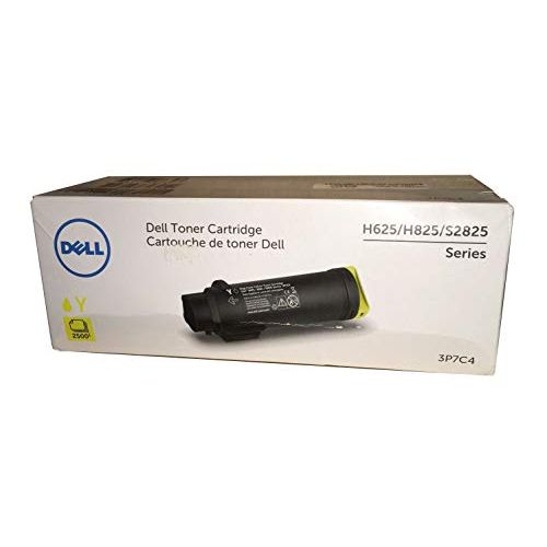 델 DELL 3P7C4 High Yield Yellow Toner Cartridge for H625, H825, S2825 Printers, 1 Size