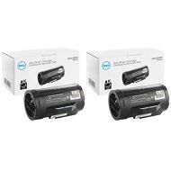 Dell 47GMH High Yield Black Toner Cartridge 2 Pack for H815DW, S2810DN, S2815DN Laser Printers