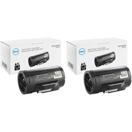 델 Dell 47GMH High Yield Black Toner Cartridge 2 Pack for H815DW, S2810DN, S2815DN Laser Printers