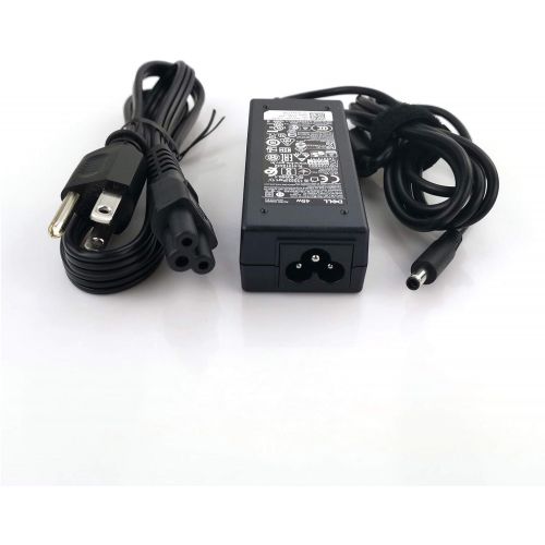 델 Dell New Laptop Charger 45W watt AC Power Adapter with Power Cord for Dell Inspiron 13 14 15,5567 5558 3558 5559,5000 Series,XPS 13 9360,LA45NM140,0KXTTW