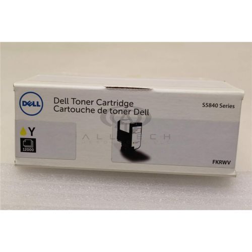 델 Dell Original Toner Cartridge Yellow Laser High Yield 12000 Pages 1 / Pack