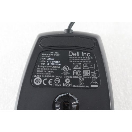 델 Genuine Dell J660D Premium 6 Button USB Laser Scroll Mouse Plug N Play