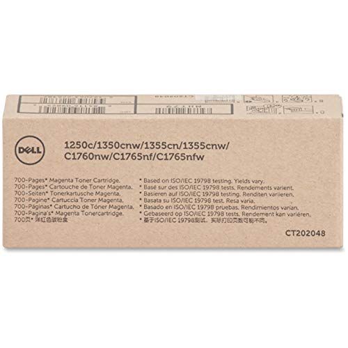 델 Dell MHT79 SY 700 Page Toner Cartridge for Dell 1250c/1350cnw/1355cn/1355cnw/C1760nw/C1765nf/C1765nfw, Magenta