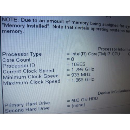 델 Dell Precision M6500 Core i7 1.73GHz 4GB 500GB DVDRW 64bit Windows 7 Premium