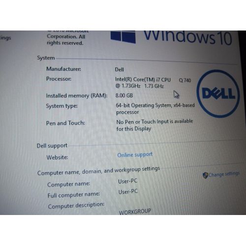 델 Dell Precision M6500 Core i7 1.73GHz 4GB 500GB DVDRW 64bit Windows 7 Premium