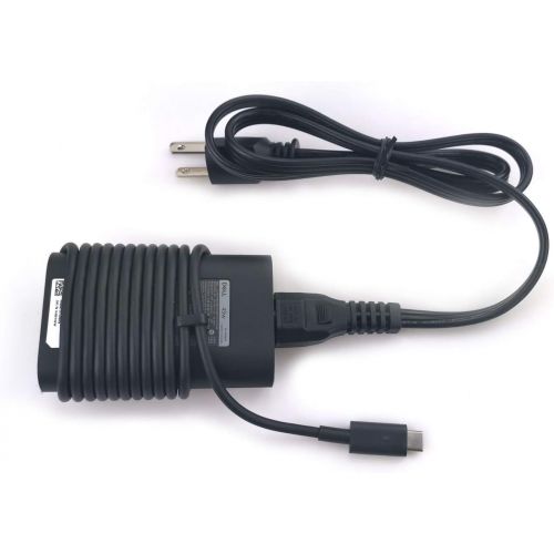 델 New Dell Laptop Charger 45W watt USB Type C (USB C) AC Power Adapter Include Power Cord for Dell XPS 13 9365 9370 9380,Latitude 7275 7370 5175 5285 5290 2in1 7390 2in1,LA45NM150,0H