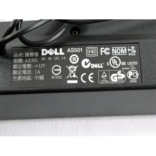 델 Genuine Dell AS501 Soundbar SpeakerNO PA For Dell Ultra Sharp Flat Panel Monitors: 1703FP, 1704FP, 1706FP, 1707FP, 1707FPV, 1708FP, 1801FP, 1901FP, 1905FP, 1907FP, 1907FPV, 1908FP,
