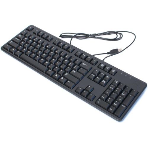 델 Dell 2GR91 Slim USB 104 Key Keyboard with Fold out Feet for Select Dell Models (Black)