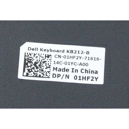 델 Dell 2GR91 Slim USB 104 Key Keyboard with Fold out Feet for Select Dell Models (Black)