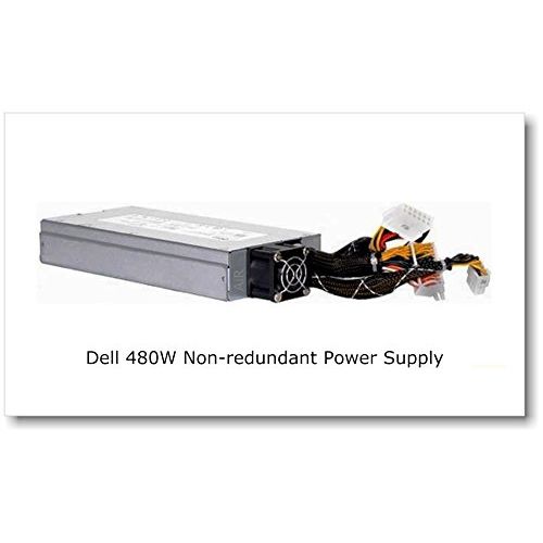 델 Genuine Dell 80 PLUS certified 480W non redundant power supply for PowerEdge R410, R415, R510 and PowerVault NX300 P/N H411J
