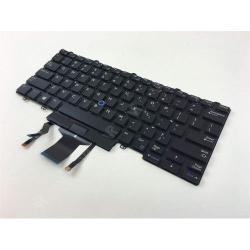 델 Dell Latitude E5450 E5470 E5480 E7450 E7470 E7480 Backlit Keyboard Dual Point D19TR 0D19TR