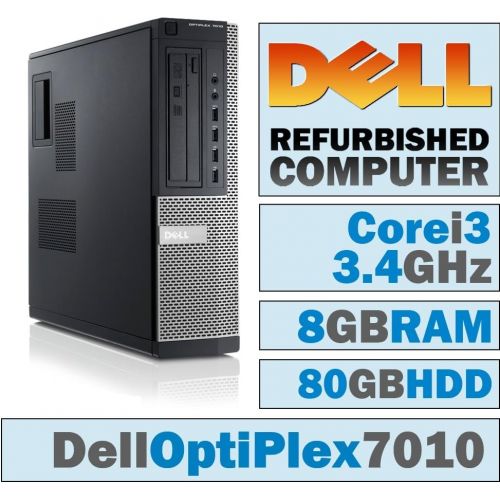 델 Dell OptiPlex 7010 DT/Core i3 3240 @ 3.4 GHz/8GB DDR3/80GB HDD/DVD RW/Windows 7 PRO 64 BIT