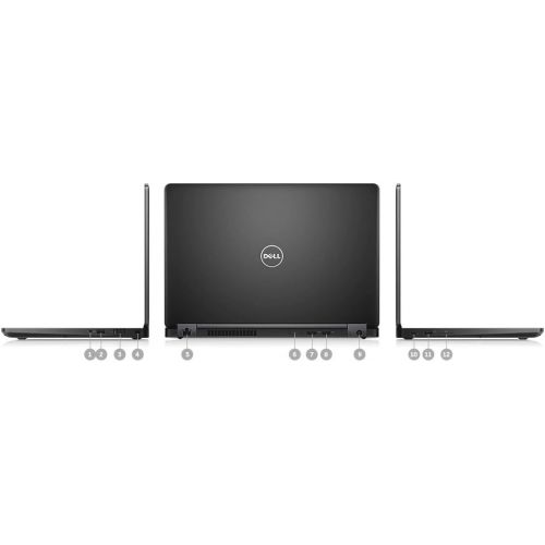 델 Dell Latitude 5480 DYHJ1 Laptop (Windows 10 Pro, Intel Core i7 7600U, 14 LED Lit Screen, Storage: 256 GB, RAM: 8 GB) Black