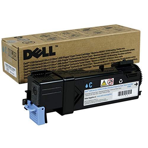 델 Dell P238C 1320C 2130 2135 Toner Cartridge (Cyan) in Retail Packaging