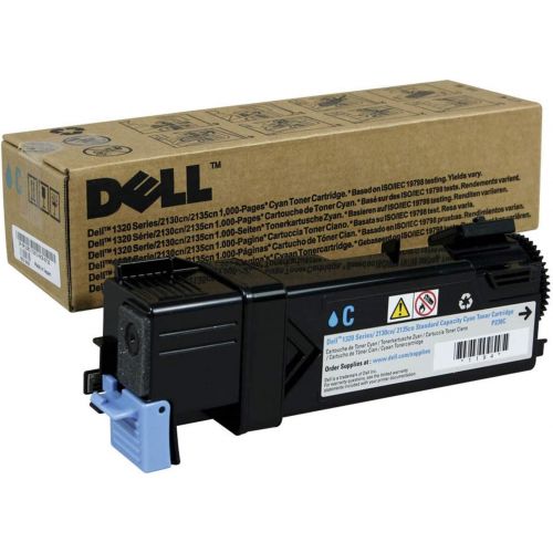 델 Dell P238C 1320C 2130 2135 Toner Cartridge (Cyan) in Retail Packaging