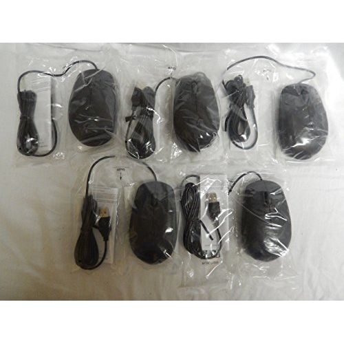 델 5 LOT Genuine Dell 9RRC7 Optical USB Wired Mice, Compatible Dell Part Numbers: 356WK, 5Y2RG, 11D3V, MS111 P, 330 9456