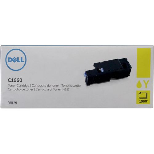 델 Dell V53F6 Yellow Toner Cartridge C1660w Color Printer