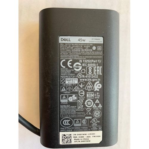 델 for DELL New Replacement 45W USB Type C AC Adapter for Chromebook 11 3100, Chromebook 11 3100 2 In 1, Chromebook 14 3400, Latitude 7200 2 In 1, 0HDCY5, 04RYWW, 0C036Y, 02VP8G, 689C