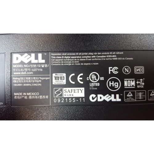 델 Dell UltraSharp U2711 27 inch Widescreen Flat Panel Monitor ? Max Resolution 2560 x 1440 (WQHD)